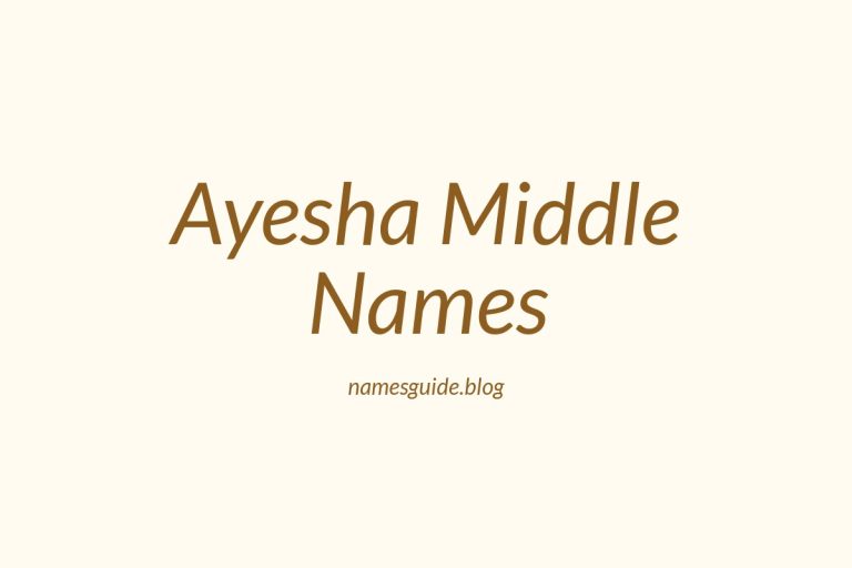 53+ Unique Middle Names for Ayesha