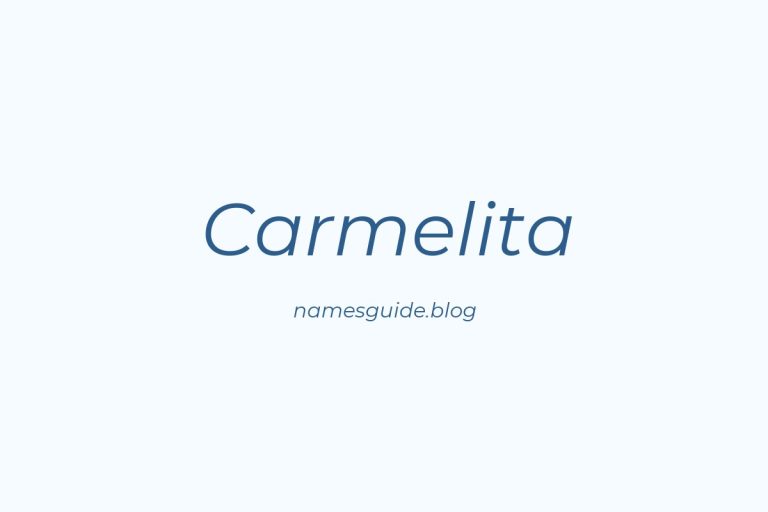 53+ Unique Middle Names for Carmelita