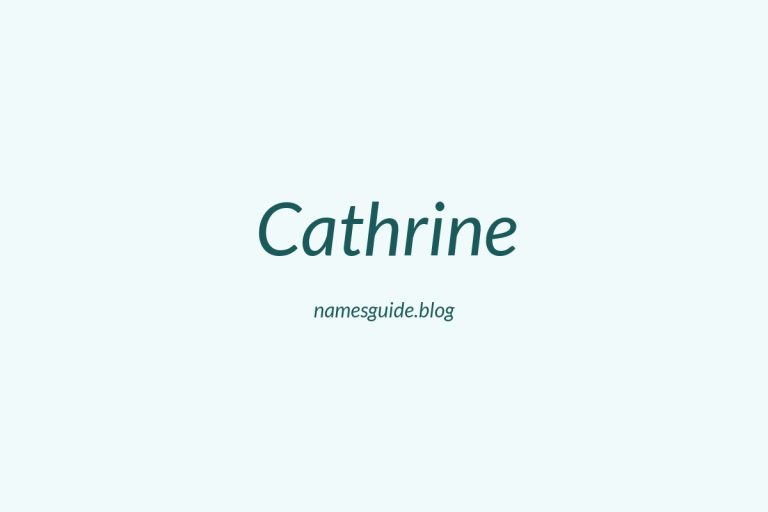 53+ Classic Middle Names for Cathrine