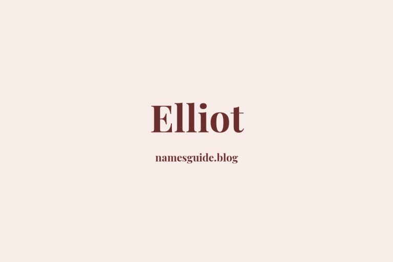 63+ Unique Middle Names for Elliot