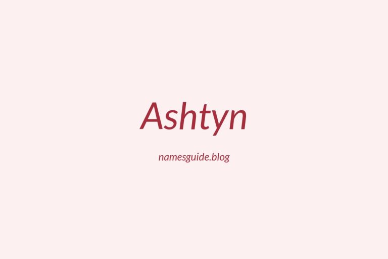 55+ Unique Middle Names for Ashtyn