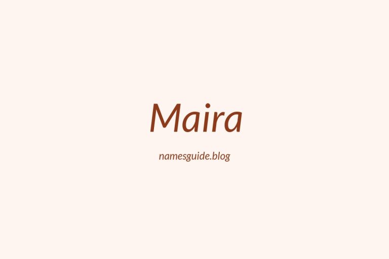42+ Unique Middle Names for Maira