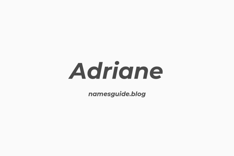 57+ Unique Middle Names for Adriane
