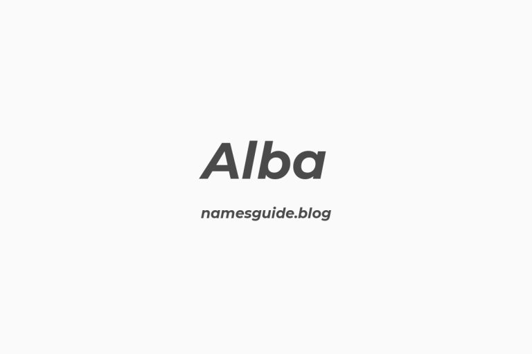 59+ Unique Middle Names for Alba