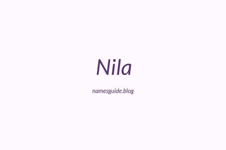55+ Unique Middle Names for Nila