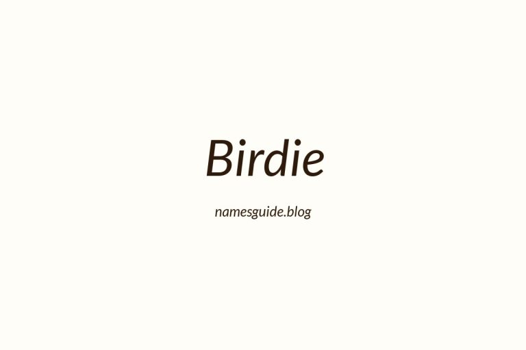 60+ Unique Middle Names for Birdie