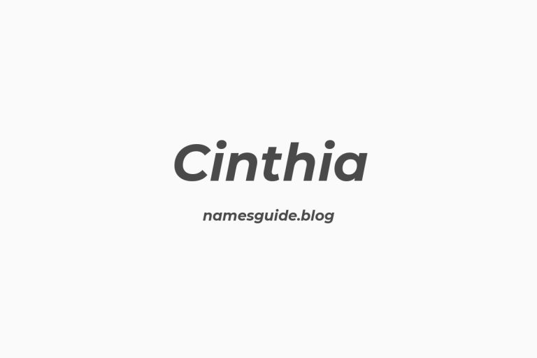 41+ Unique Middle Names for Cinthia