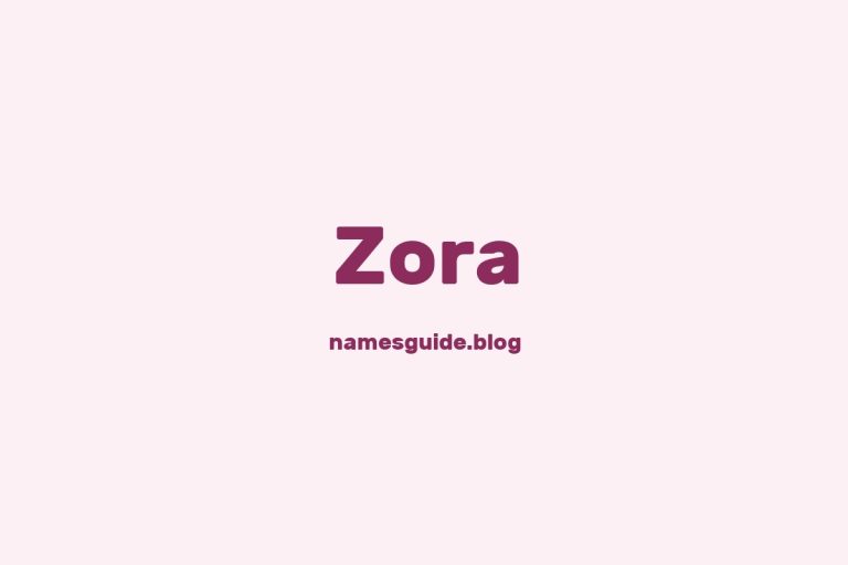 40+ Unique Middle Names for Zora