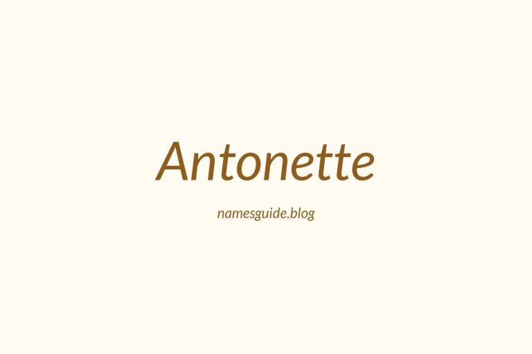 50+ Unique Middle Names for Antonette