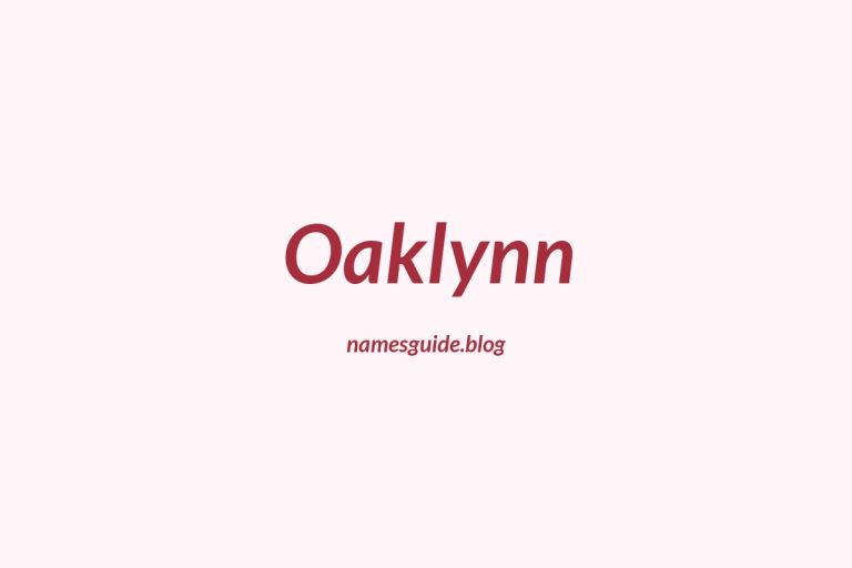 40+ Unique Middle Names for Oaklynn