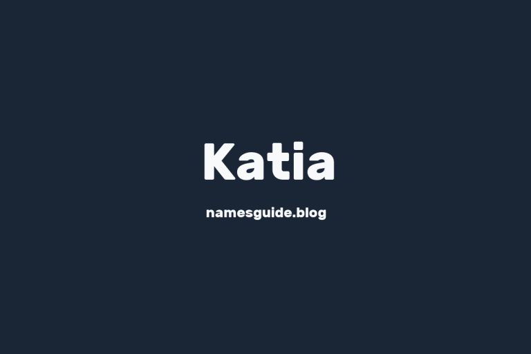 40+ Amazing Middle Names for Katia