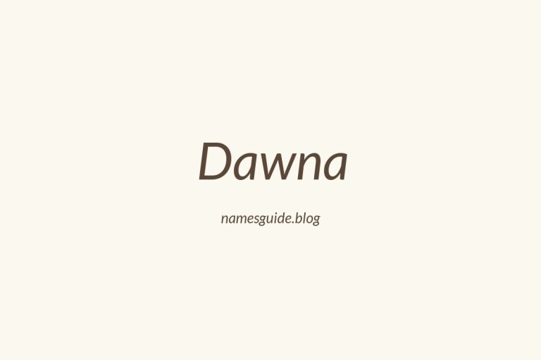 53+ Unique Middle Names for Dawna