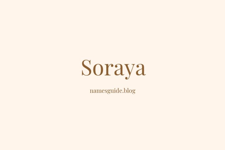 52+ Unique Middle Names for Soraya
