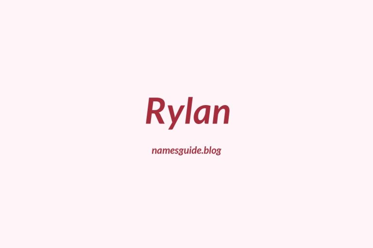 39+ Unique Middle Names for Rylan