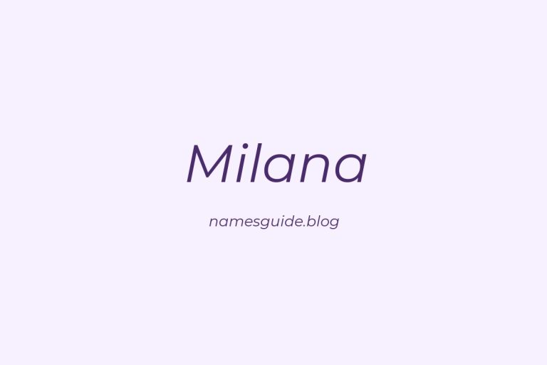 57+ Unique Middle Names for Milana
