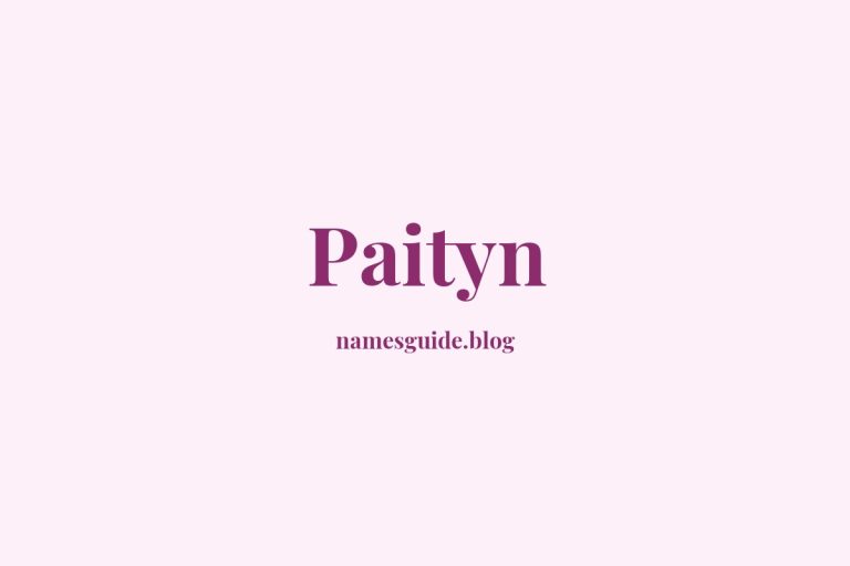 57+ Unique Middle Names for Paityn