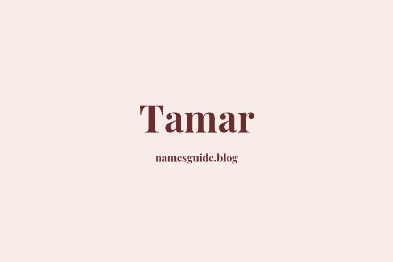 43+ Unique Middle Names for Tamar