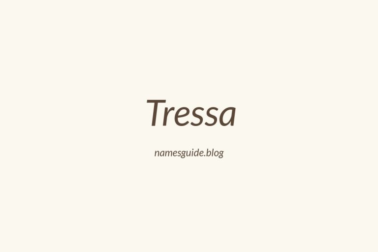 55+ Unique Middle Names for Tressa