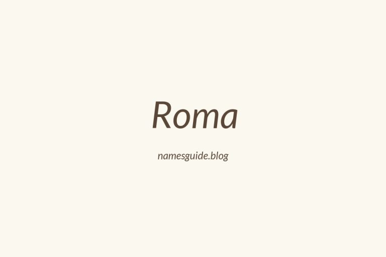 57+ Unique Middle Names for Roma