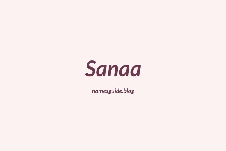57+ Unique Middle Names for Sanaa