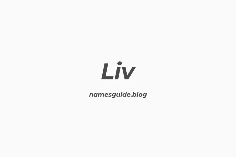 58+ Unique Middle Names for Liv