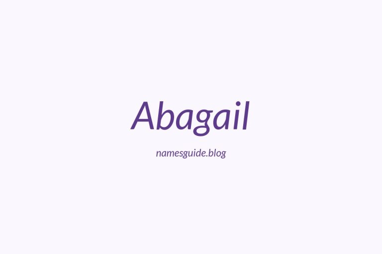 47+ Unique Middle Names for Abagail