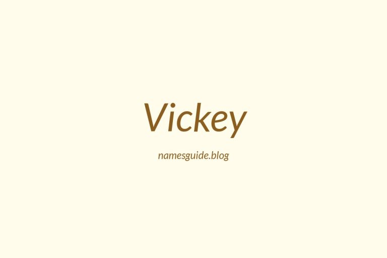 50+ Unique Middle Names for Vickey
