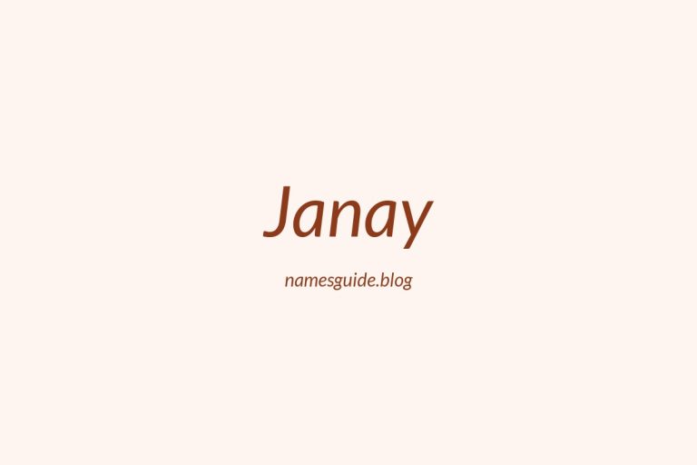 54+ Unique Middle Names for Janay