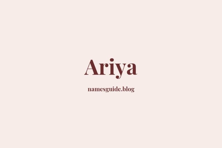 55+ Unique Middle Names for Ariya