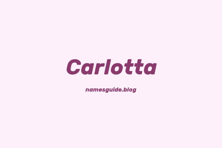 58+ Unique Middle Names for Carlotta