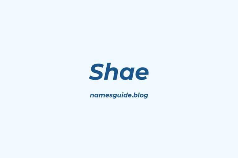 46+ Unique Middle Names for Shae