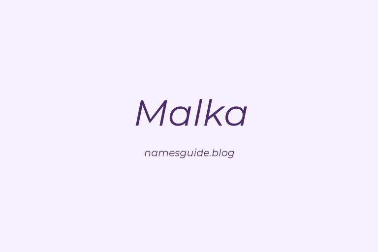 59+ Unique Middle Names for Malka