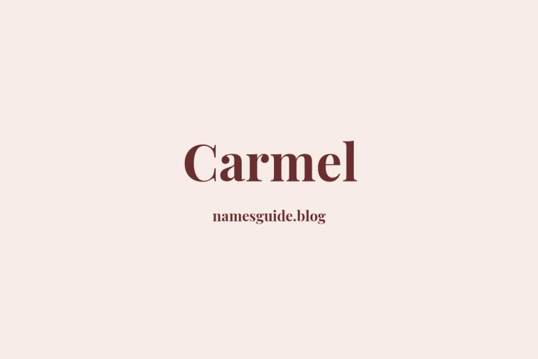 59+ Unique Middle Names for Carmel