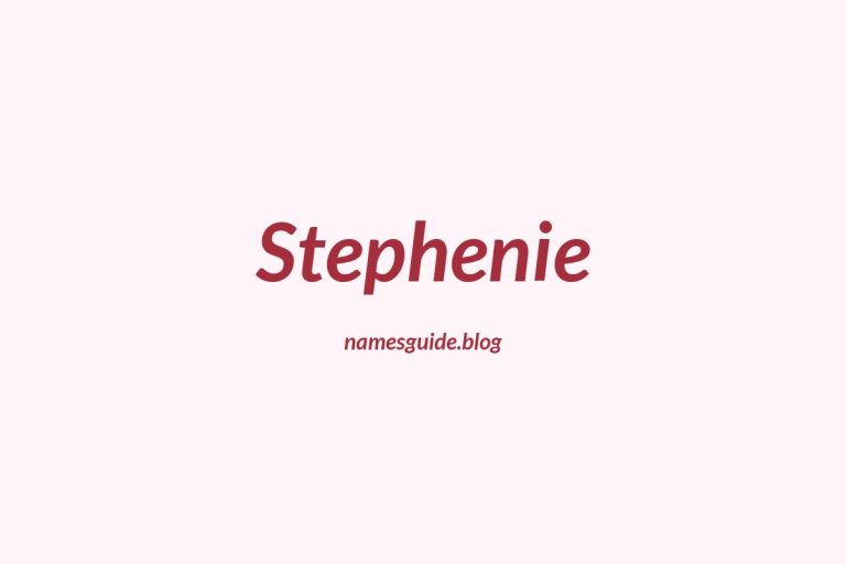 62+ Unique Middle Names for Stephenie