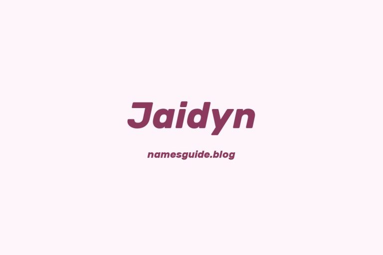 40+ Unique Middle Names for Jaidyn