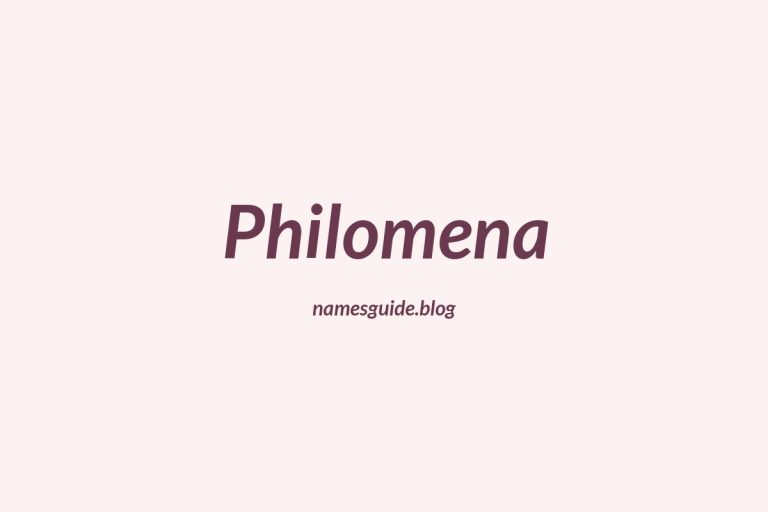 47+ Unique Middle Names for Philomena