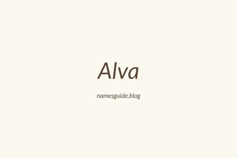 55+ Unique Middle Names for Alva