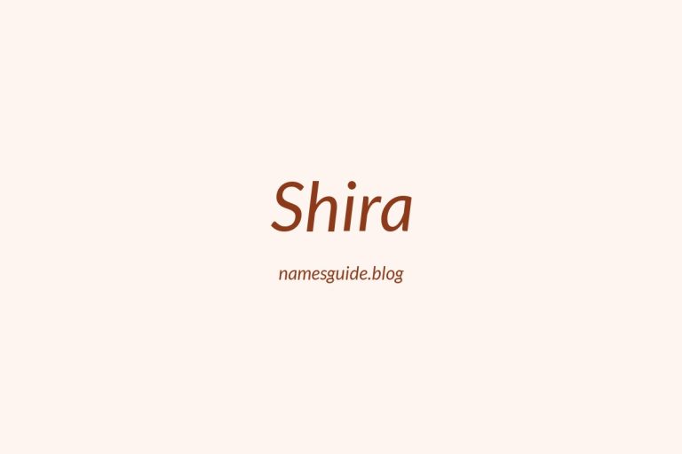 40+ Unique Middle Names for Shira