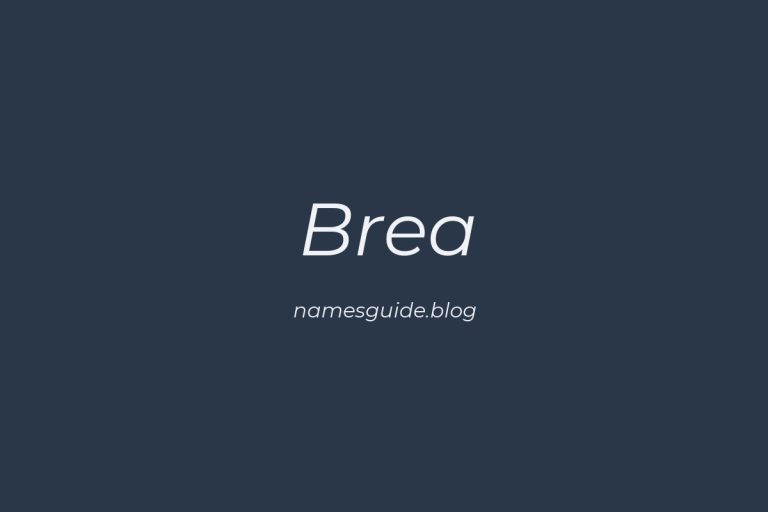 57+ Unique Middle Names for Brea