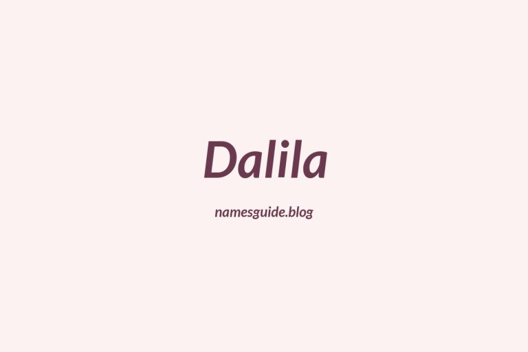 59+ Unique Middle Names for Dalila