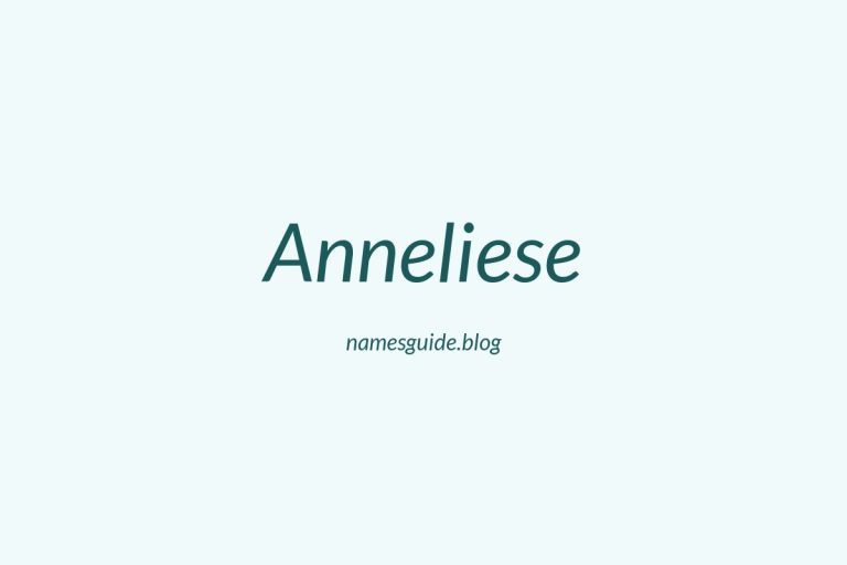 39+ Unique Middle Names for Anneliese