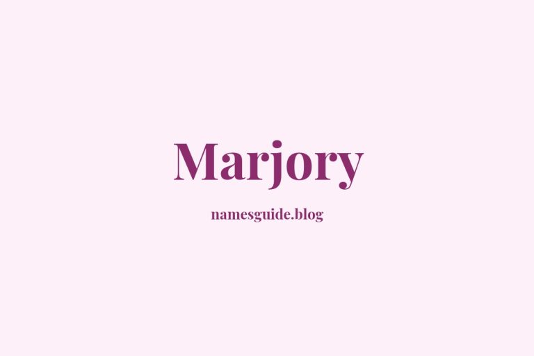 59+ Classic Middle Names for Marjory