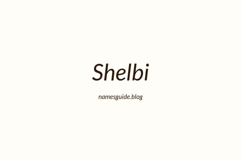 55+ Unique Middle Names for Shelbi