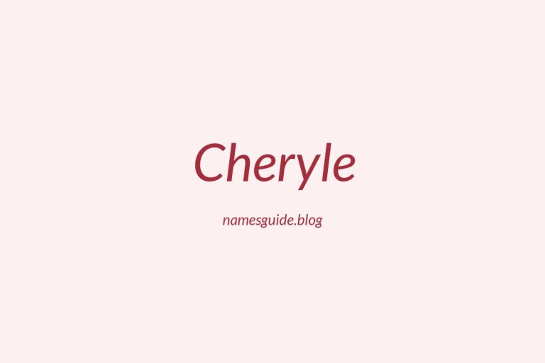 56+ Unique Middle Names for Cheryle