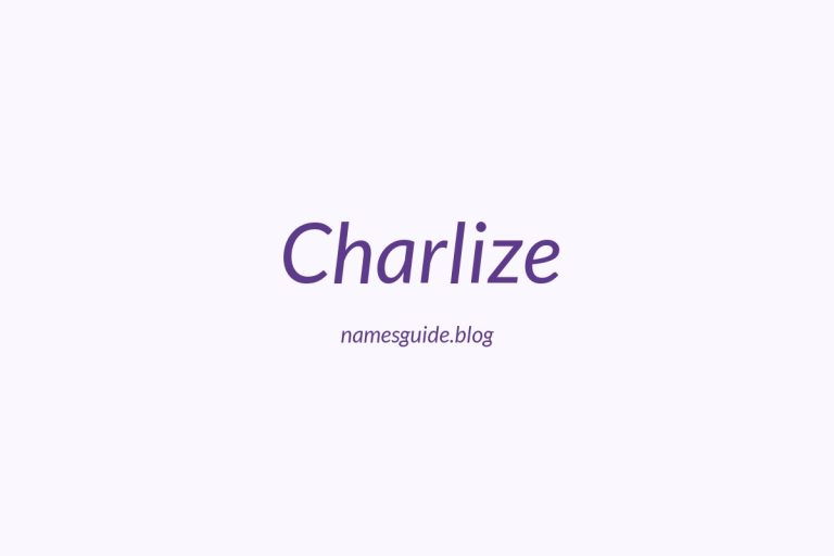 42+ Unique Middle Names for Charlize