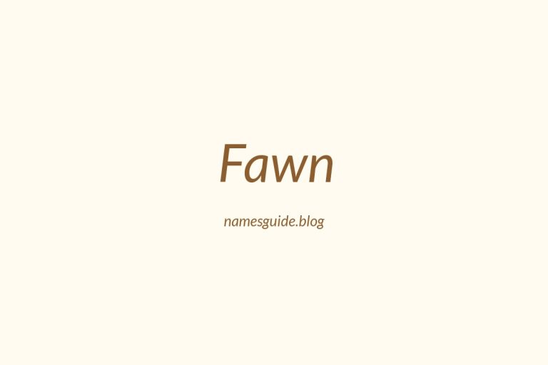 57+ Unique Middle Names for Fawn