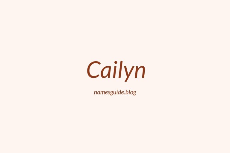 57+ Unique Middle Names for Cailyn