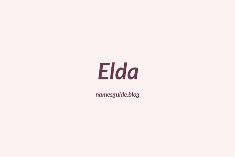 46+ Beautiful Middle Names for Elda: Find the Perfect Match