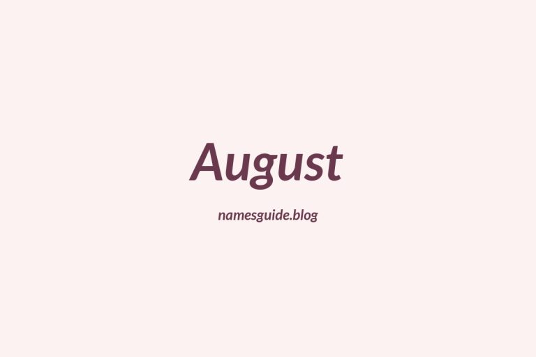 82+ Middle Names for August: The Perfect Complement
