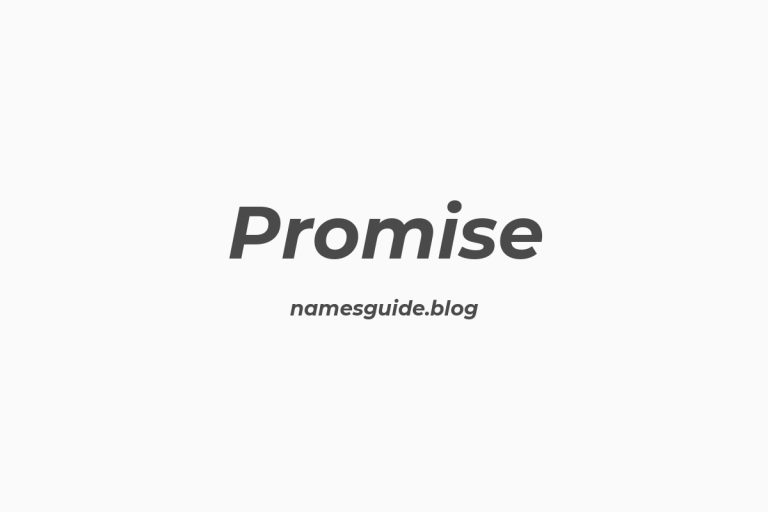 43+ Beautiful Middle Names for Promise